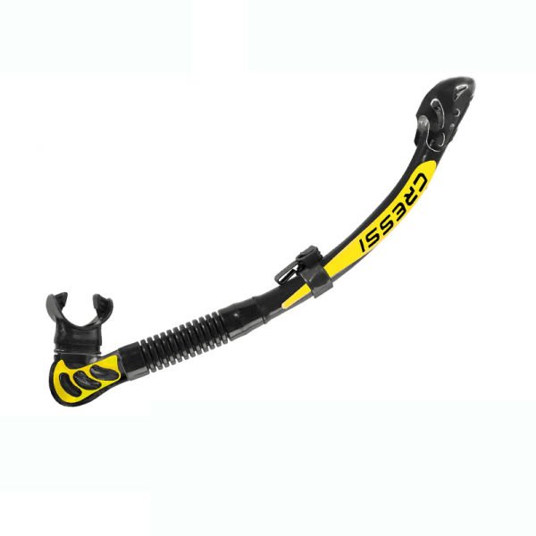 Cressi Alpha Ultra Dry Şnorkel Black / Yellow