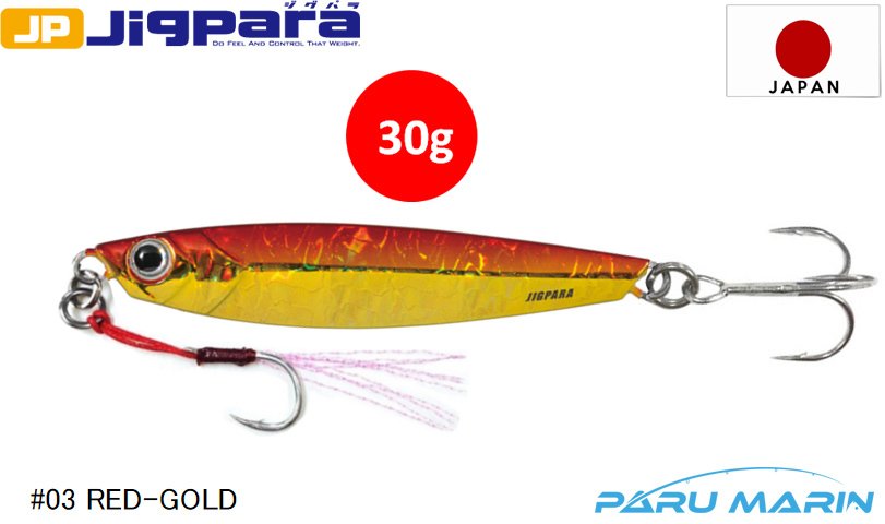Major Craft Jigpara Short JPS-30gr #03 Red-Gold