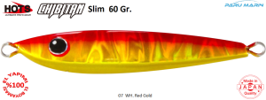 Hots Chibitan Slim Jig 60 Gr.  	07	WH. Red Gold