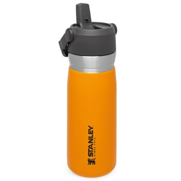 Stanley GO Iceflow Pipetli Paslanmaz Çelik Soğuk Su Termosu 0.65 LT TURUNCU
