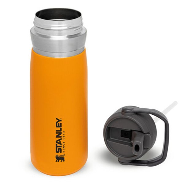 Stanley GO Iceflow Pipetli Paslanmaz Çelik Soğuk Su Termosu 0.65 LT TURUNCU