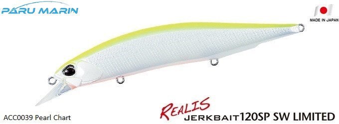Duo Realis Jerkbait 120SP SW ACC0039 / Pearl Chart