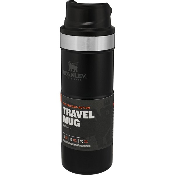 Stanley Klasik Trigger-Action Seyahat Bardağı 0.47Lt. SİYAH