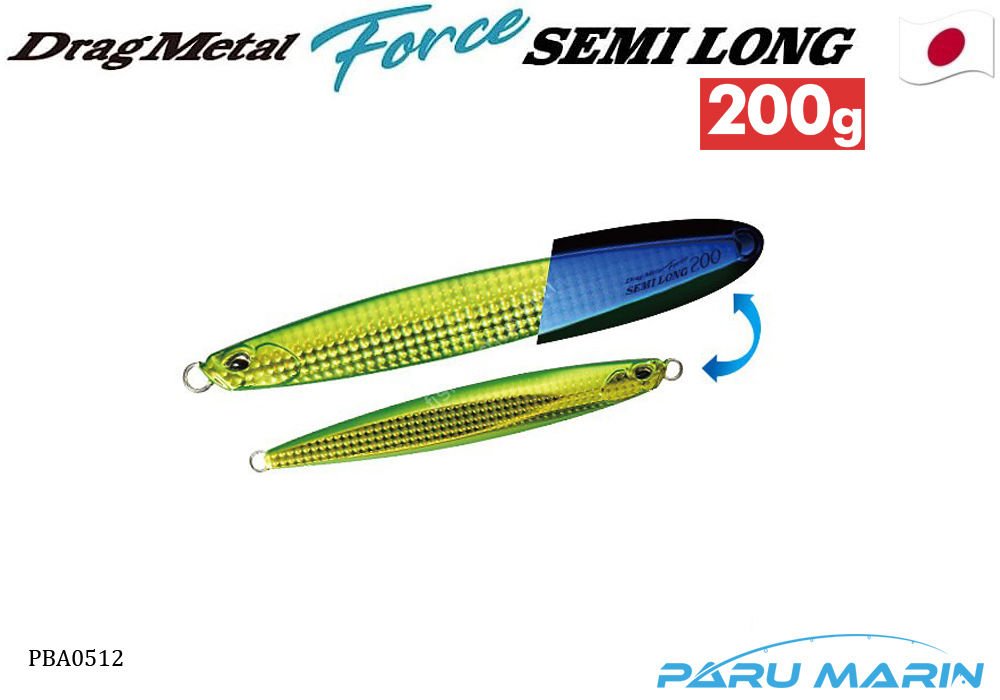 Duo Drag Metal Force Jig Semi Long 200gr. PBA0512 UV Green Gold