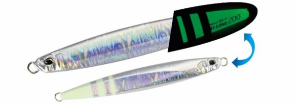 Duo Drag Metal Force Jig Semi Long 200gr. PPA0598 Silver Glow Zebra