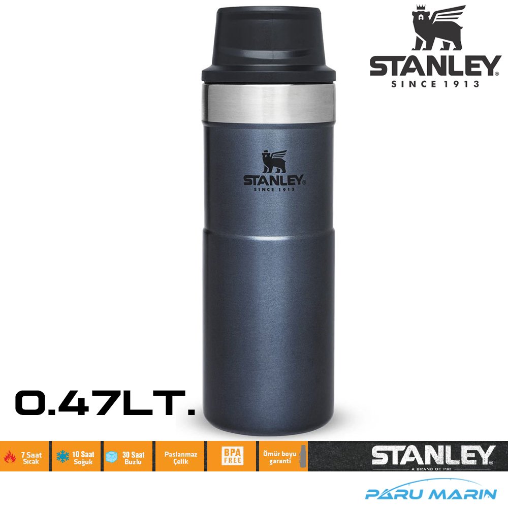 Stanley Klasik Trigger-Action Seyahat Bardağı 0.47Lt. LACİVERT