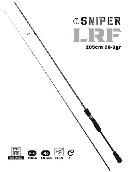 FUJIN Sniper FSN-692UL 205cm 0.8-8gr LRF Kamışı