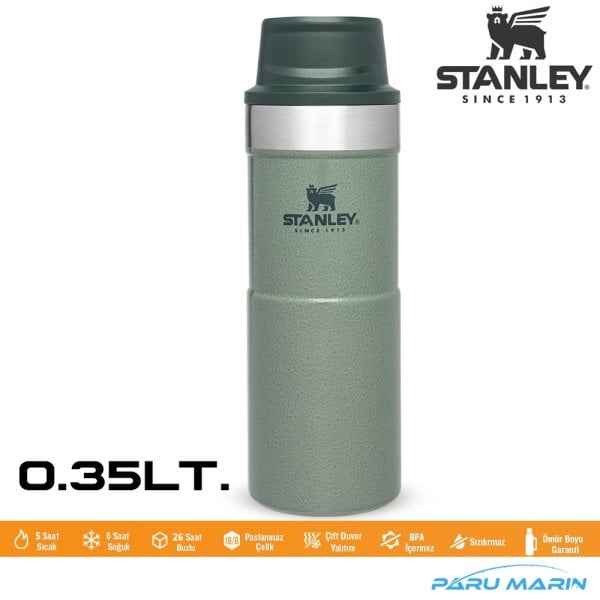 Stanley Klasik Trigger-Action Termos Bardak 0.35LT. YEŞİL