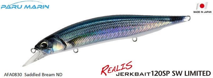 Duo Realis Jerkbait 120SP SW AFA0830 / Saddled Bream ND