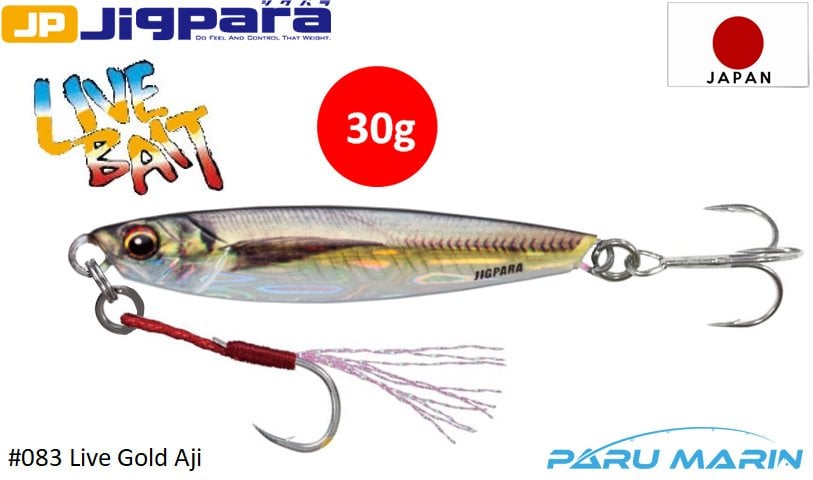 Major Craft Jigpara Short JPS-30gr #83 Live Gold Aji