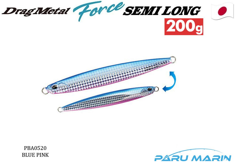 Duo Drag Metal Force Jig Semi Long 200gr. PBA0520 BLUE PINK