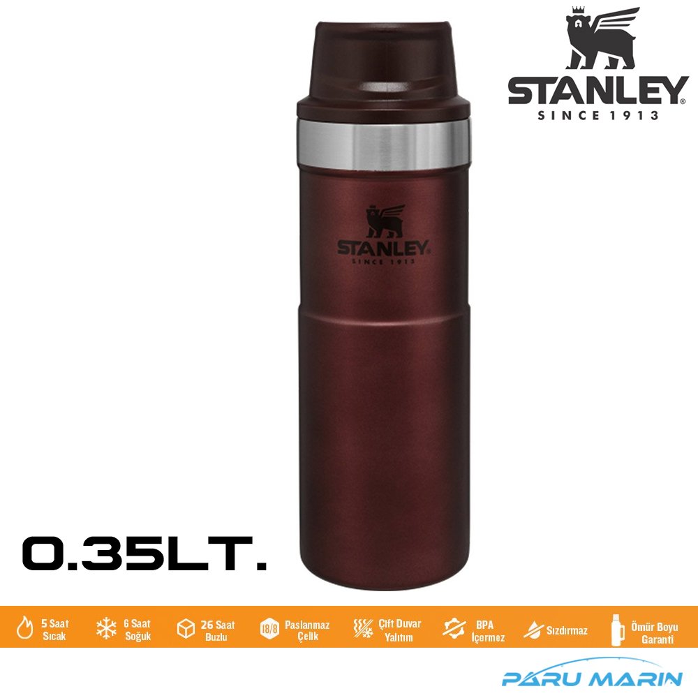 Stanley Klasik Trigger-Action Termos Bardak 0.35LT. BORDO