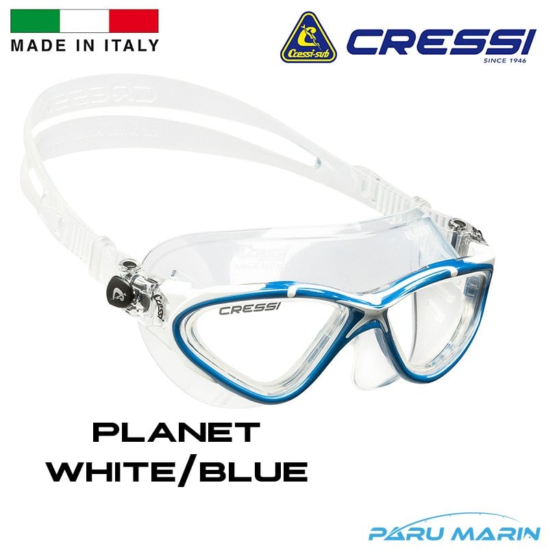 Cressi Planet White / Blue Yüzücü Gözlüğü