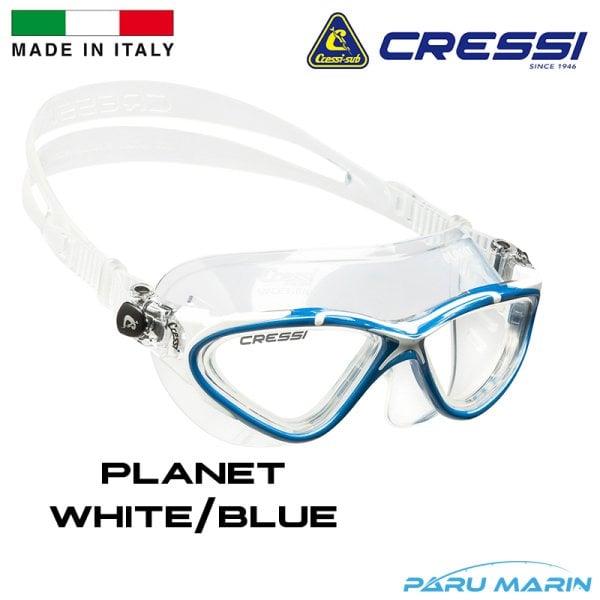 Cressi Planet White / Blue Yüzücü Gözlüğü