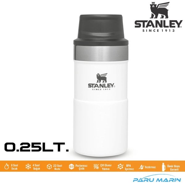 Stanley Klasik Trigger-Action Termos Bardak 0.25LT. BEYAZ