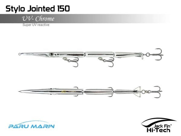 Jack Fin Stylo Jointed 150 Sahte Yem UV - Chrome