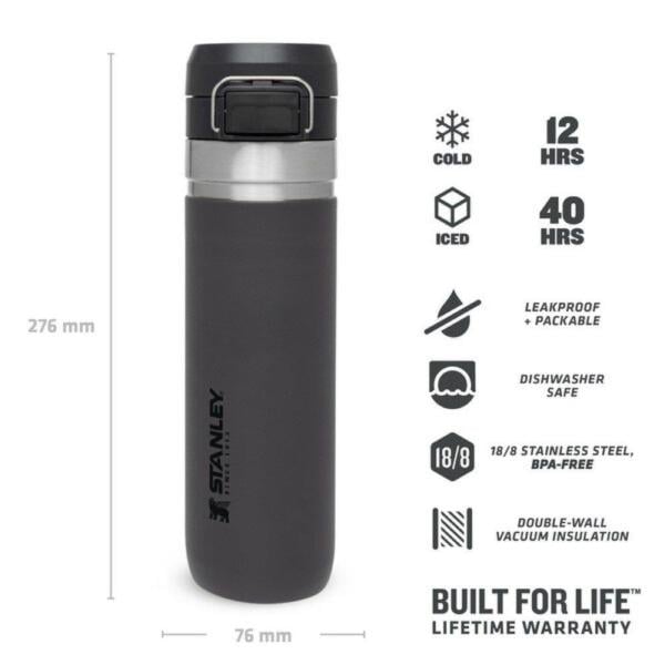 Stanley GO Quick Flip Paslanmaz Çelik Termos 0.70LT. FÜME