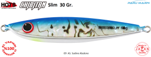 Hots Chibitan Slim Jig 30 Gr.   	08	AS. Pink Abalone