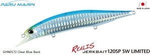 Duo Realis Jerkbait 120SP SW GHN0172 / Clear Blue Back