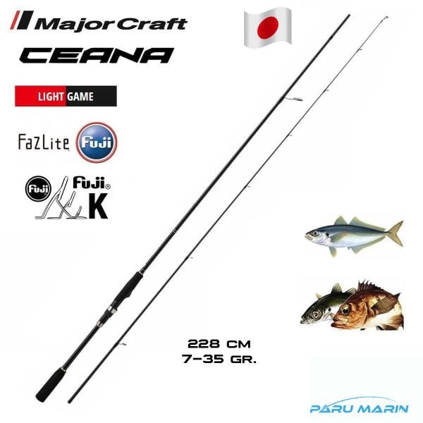Major Craft Ceana CNS-762M+ 228cm 7-35gr Spin Kamış