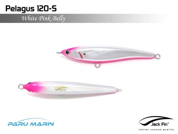 Jack Fin Pelagus 120-S Sahte Yem White Pink Belly