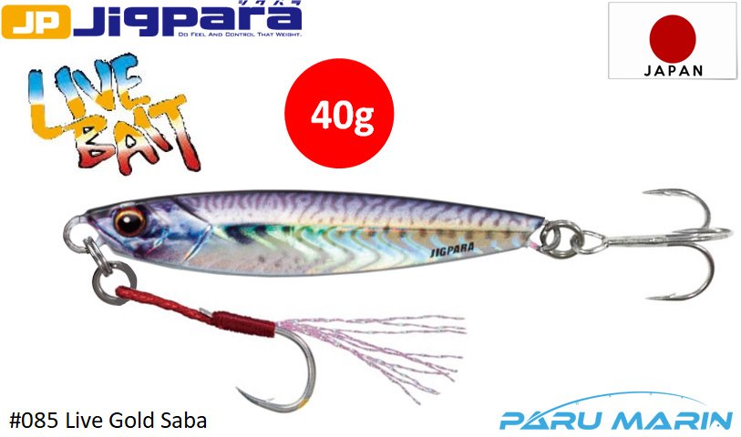 Major Craft Jigpara Short JPS-40gr #85 Live Gold Saba