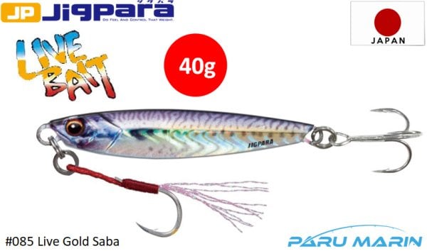 Major Craft Jigpara Short JPS-40gr #85 Live Gold Saba