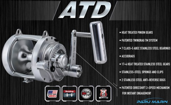 ACCURATE ATD-50W TWIN DRAG PLATINIUM 2 SPEED ÇIKRIK MAKİNE