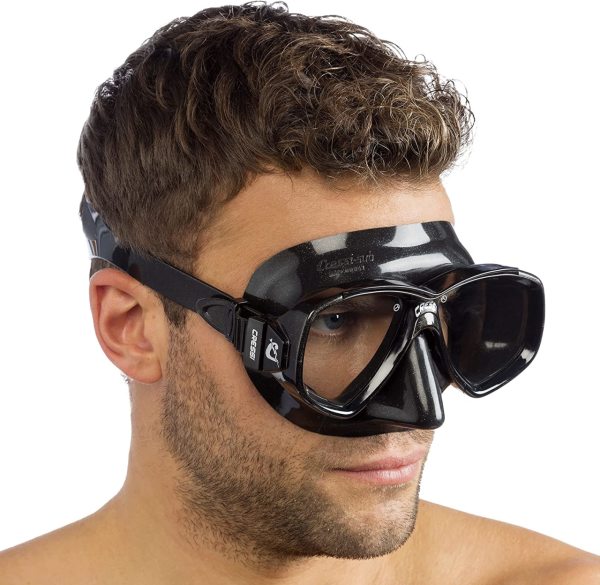 Cressi Perla Dark/Dark Dalış ve Yüzme Maskesi