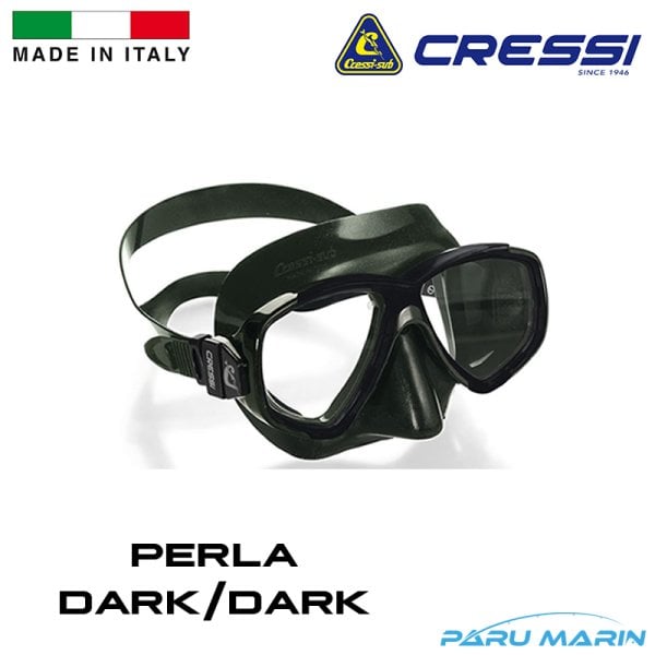 Cressi Perla Dark/Dark Dalış ve Yüzme Maskesi