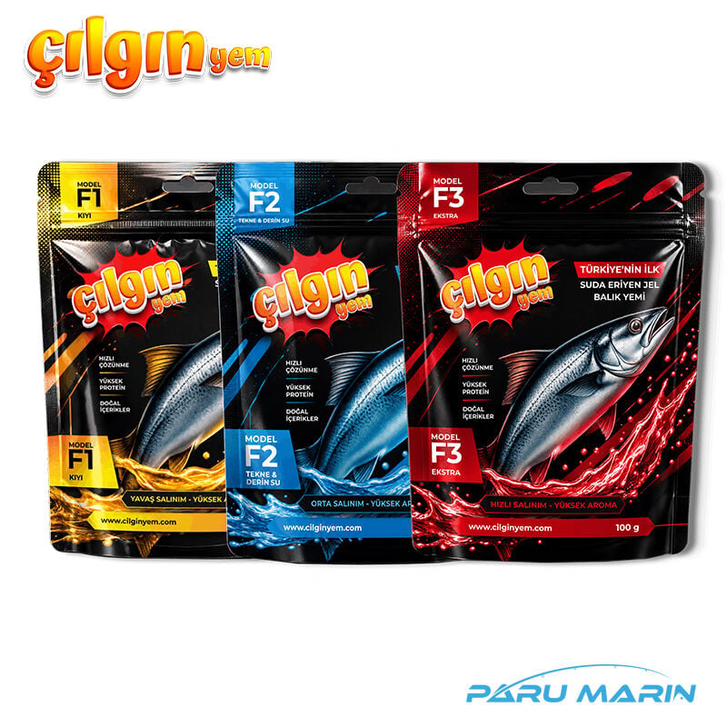 Çılgın Yem F1 + F2 + F3 Karma 3’lü Set