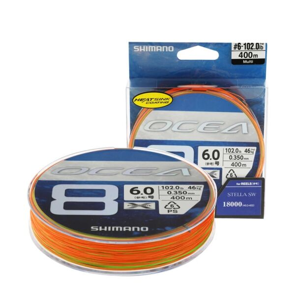 Shimano Ocea Braid 8X İp Misina PE 6.0 0.35mm 46kg. 400mt. Multi