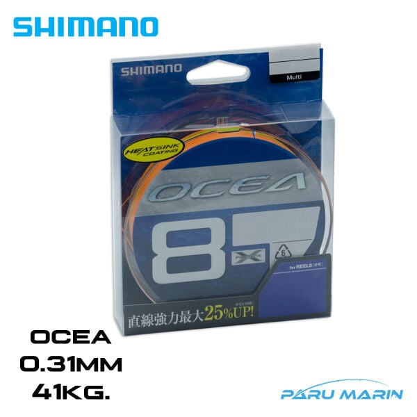 Shimano Ocea Braid 8X İp Misina PE 5.0 0.31mm 41kg. 400mt. Multi