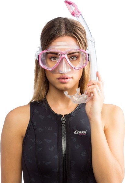 Cressi Onda Perla Mare Maske ve Şnorkel Set Açık Mavi