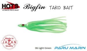 Hots Bigfin Taco Bait Silikon Ahtapot 115mm  06 Light Green