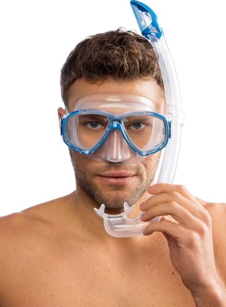 Cressi Perla Mare Maske ve Şnorkel Set Mavi
