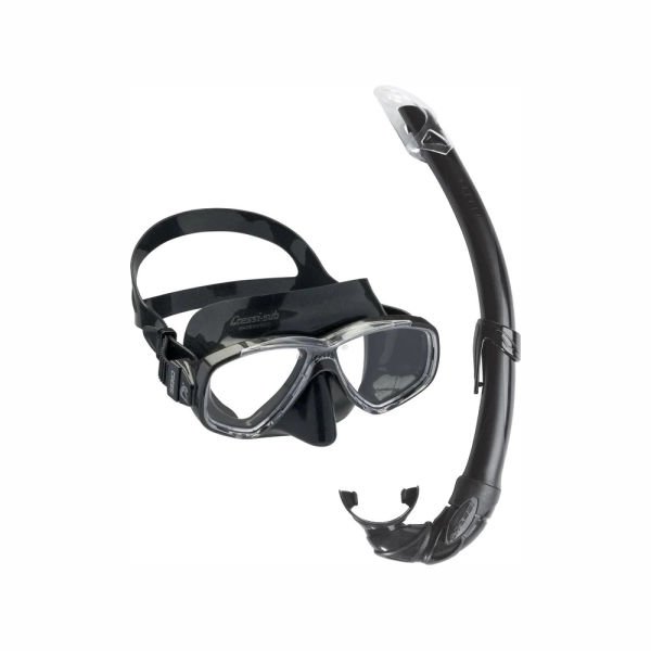 Cressi Perla Mare Maske ve Şnorkel Set Siyah