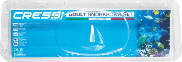 Cressi Perla Mare Maske ve Şnorkel Set Siyah
