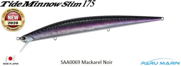 Duo Tide Minnow Slim 175 SAA0069 Mackerel Noir