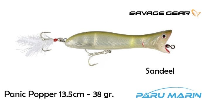 Savage gear Panic Popper 13.5cm 38g Suni Yem Sandeel