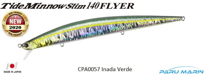 Duo Tide Minnow Slim Flyer 140 CPA0057 Inada Verde