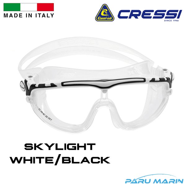 Cressi Skylight White / Black Yüzücü Gözlüğü
