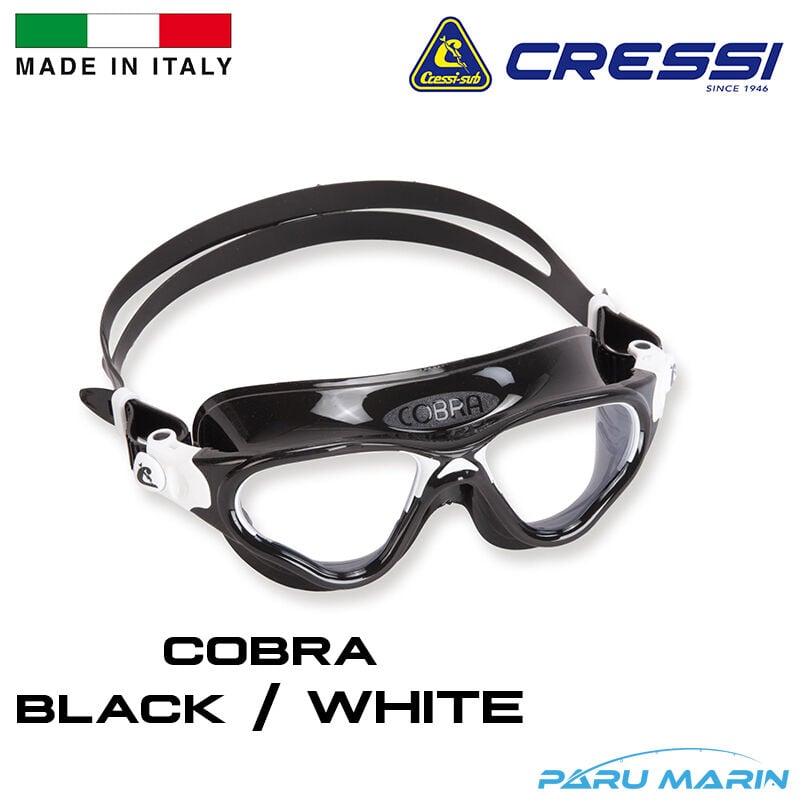 Cressi Cobra Black / White Yüzücü Gözlüğü