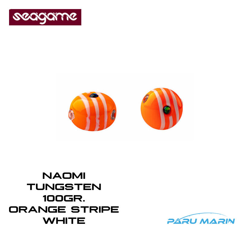 SEAGAME NAOMI TUNGSTEN 100gr.  #219 ORANGE STRIPE WHITE