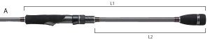 Tailwalk Salty Shape Dash L-Egiing 86ML 259cm Max.25gr Spin Kamış