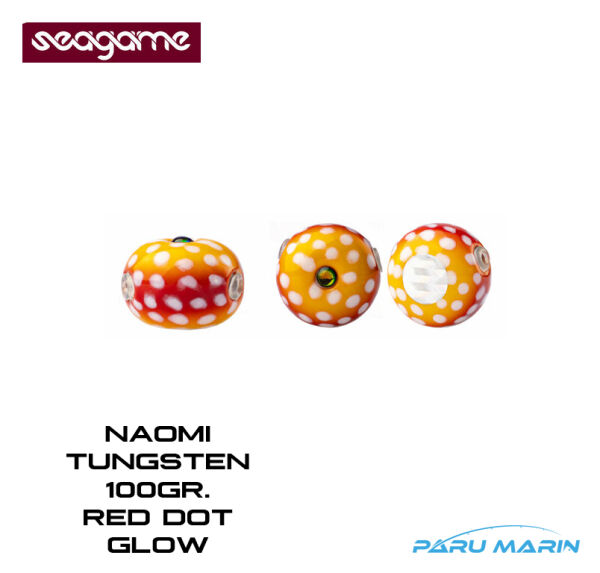 SEAGAME NAOMI TUNGSTEN 100gr.  #211 ORANGE RED DOT GLOW