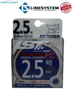 Linesystem Seabass Shock Leader FC 2.5.   0,26mm.  12Lb.  5,40kg. 30mt.