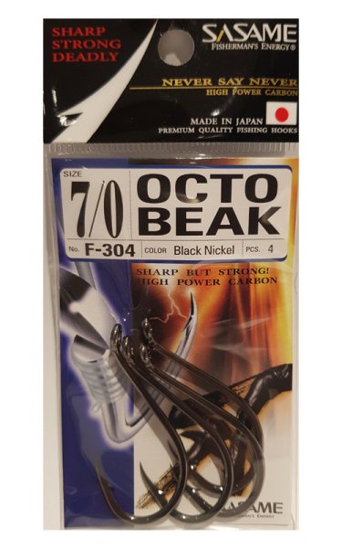 Sasame F-304 Octo Beak Olta İğnesi Siyah