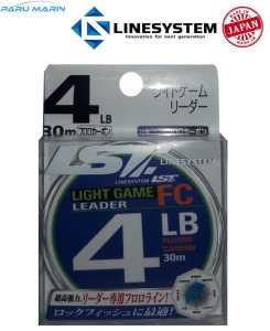 Linesystem Light Game Leader FC 4 Lb.   0,16mm.  4Lb.  1,80kg. 30mt.