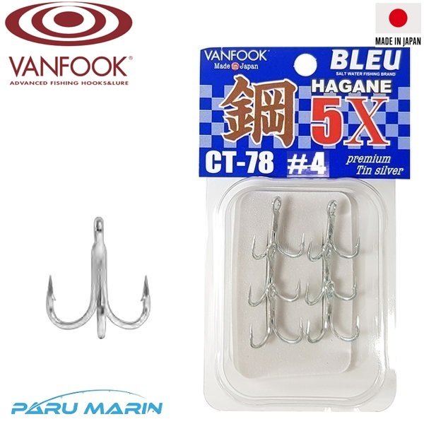 Vanfook CT-78 Üçlü İğne #4 (Heavy Duty 5X Strong)